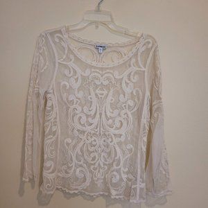 Express Lace Top Size S/P